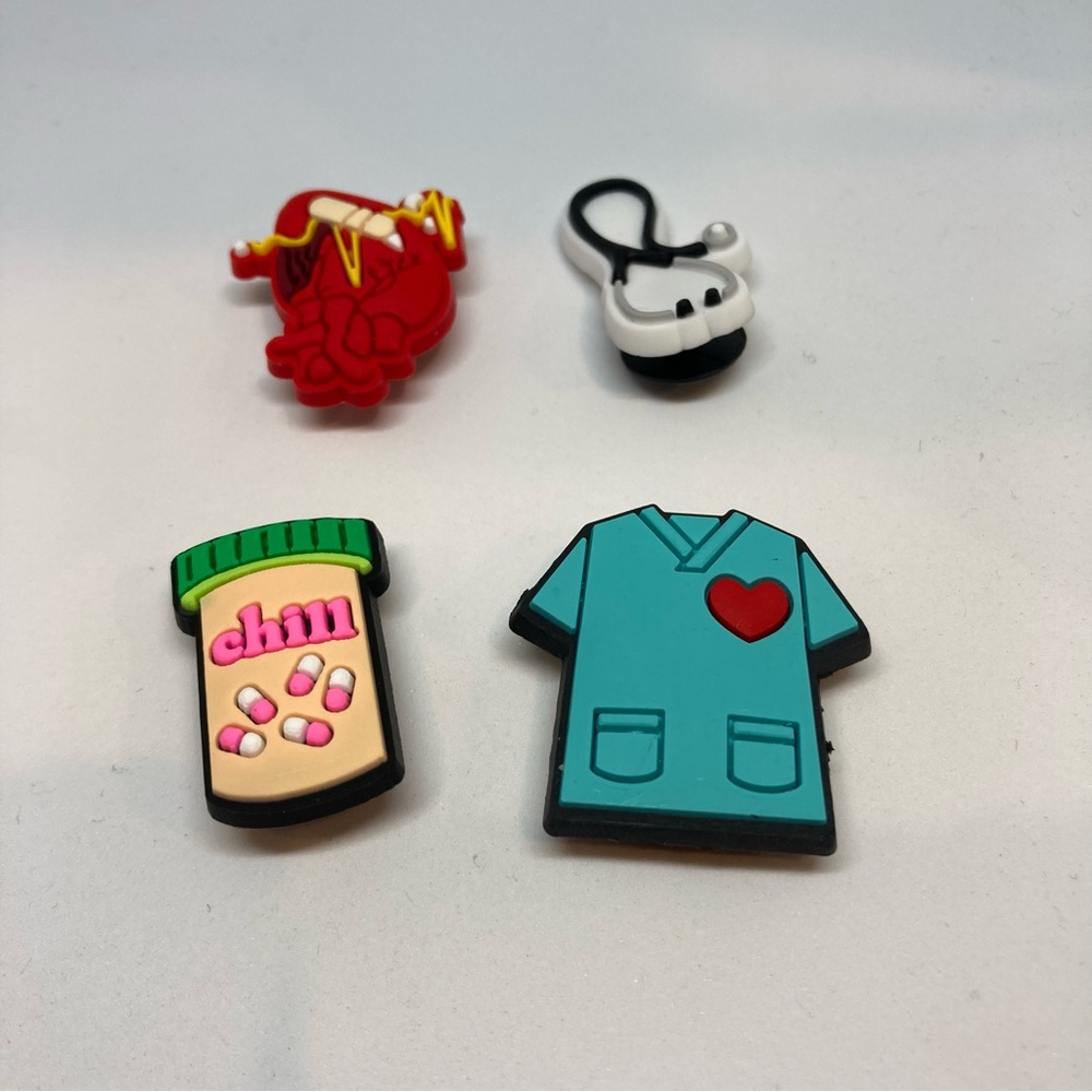 Jibbitz 4 Medical related shoe charms